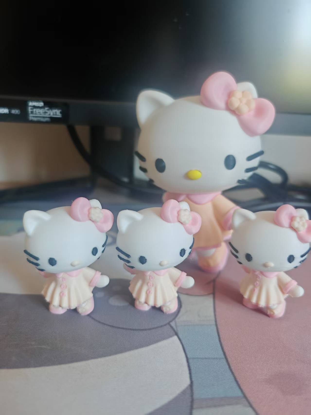 Miniatura 3 do modelo 3D HelloKitty小裙子版（无需AMS）