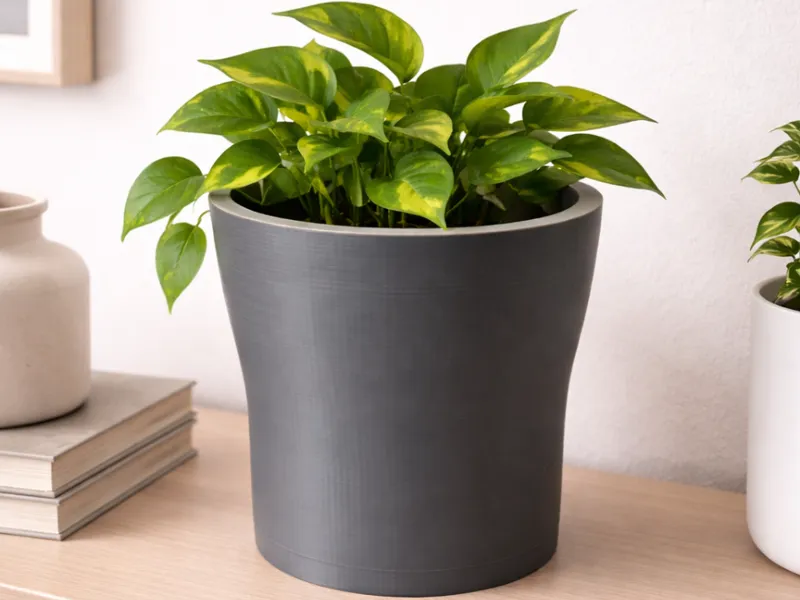 Wabi-Sabi Planter — Minimalist Concrete Style