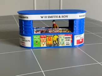 Vintage Newsstand, Diorama