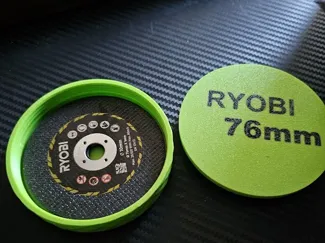 Boite Pour Disque de découpe Ryobi 76mm (ou autre)