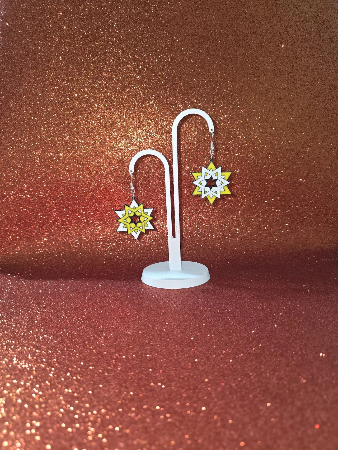Stars in stars earrings view 3