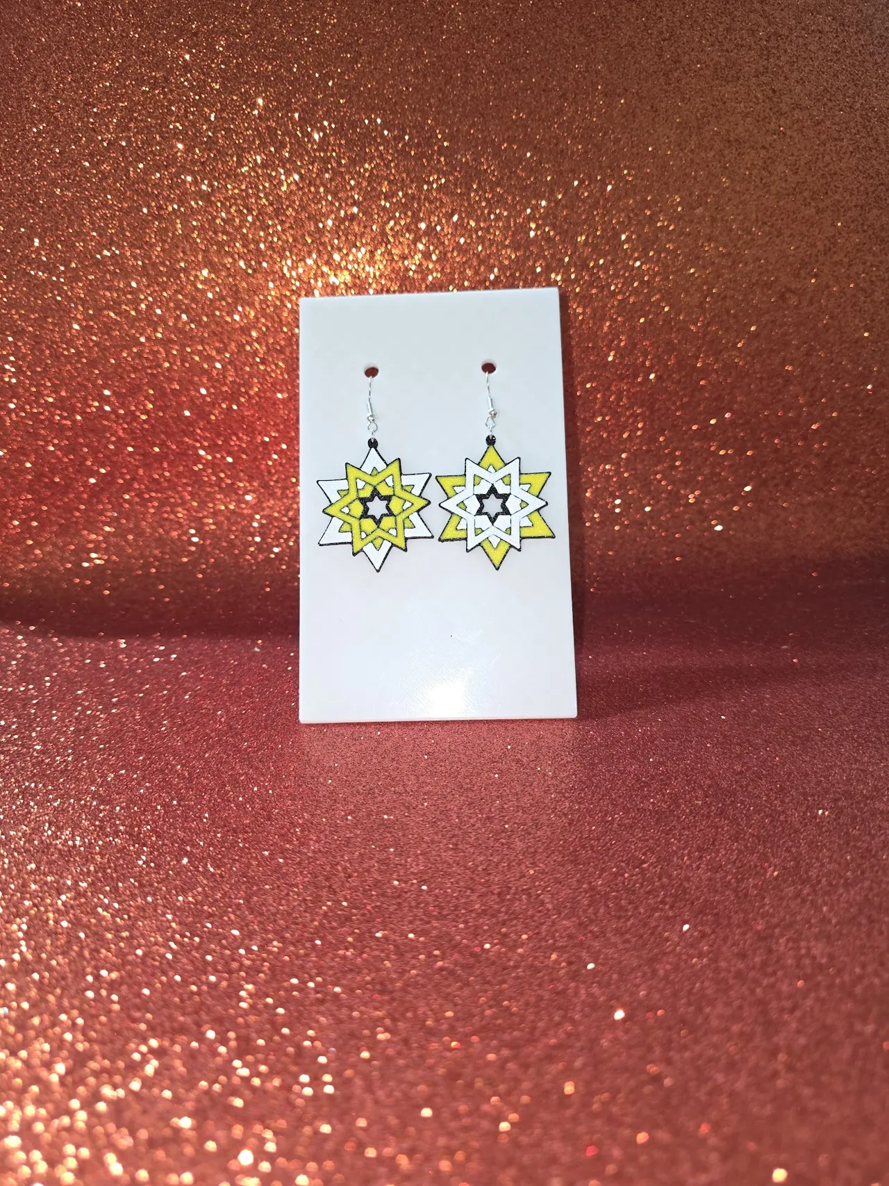 Stars in stars earrings view 2