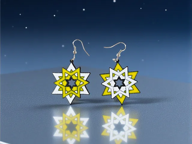 Stars in stars earrings