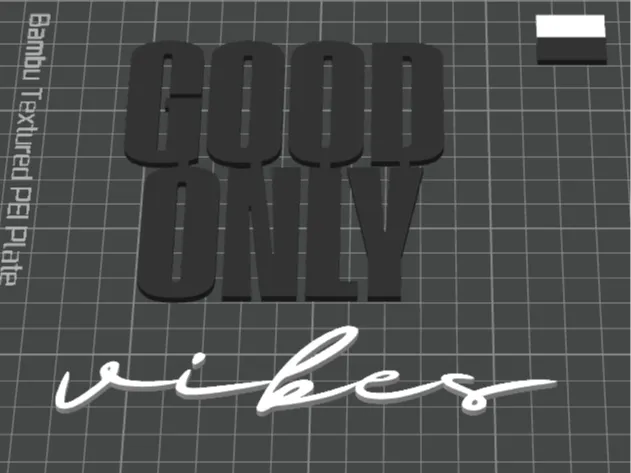 Schriftzug Good Vibes Only