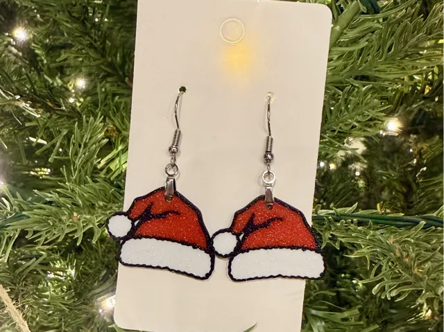 Santa Hat Earrings
