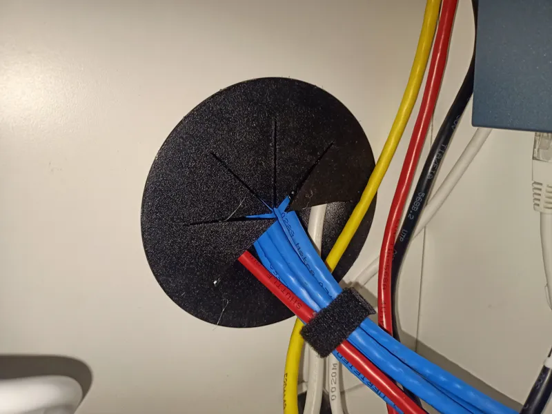 Flexible Cable entry. 92mm hole. 3mm thick wall