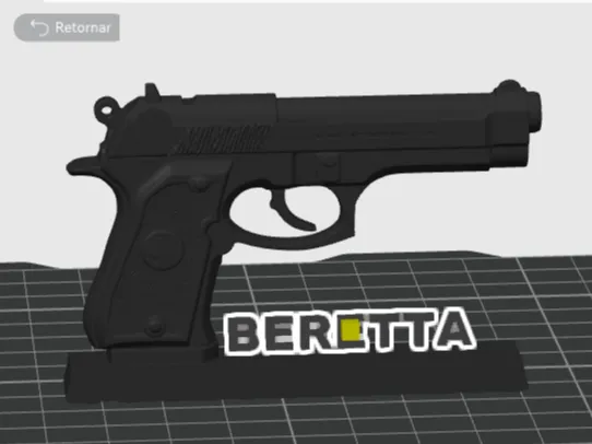 Enfeite de mesa Beretta 92
