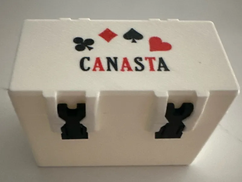 Canasta 6-Deck Card Box - SnapLock