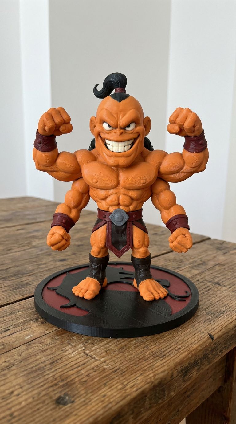 Goro Mortal Kombat 20 cm Multi-Part No AMS - 1