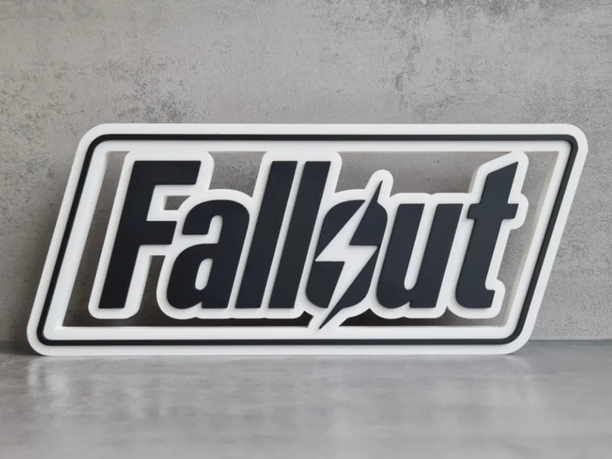 Fallout logo / sign - Free 3D Print Model - MakerWorld