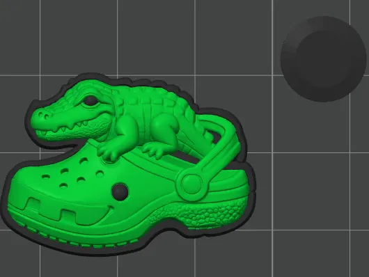 croc on a croc croc charm