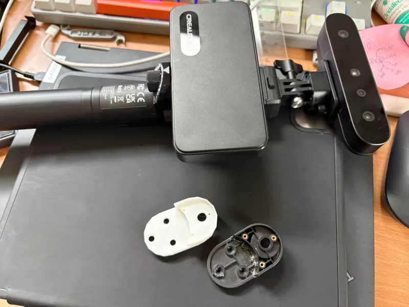 Creality Ferret Pro 3D Scanner 支架塑料配件断裂，修复配件！