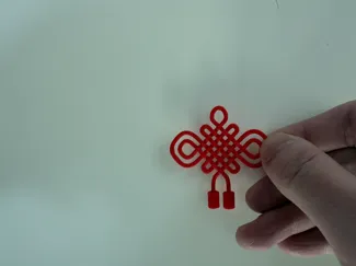 2025 3D中国结，只需半个小时，用料少，挂绳，可爱好看