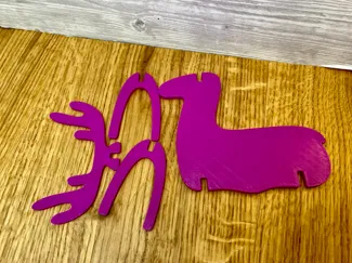 3D Elch zum zusammensteckbar