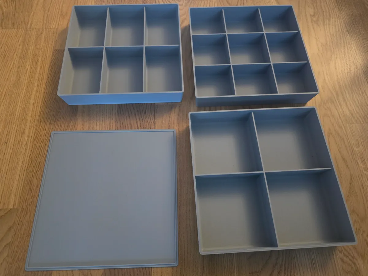 Optional Box Stackable box with compartments and optional lid - Free 3D Print Model ...