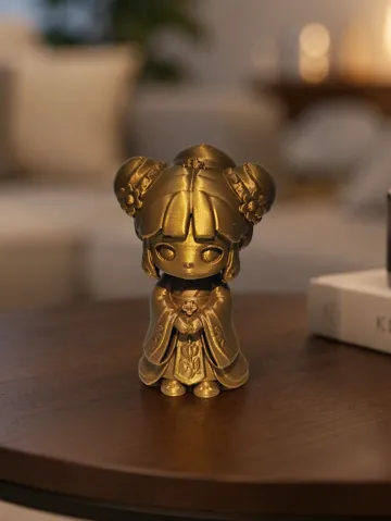 Modelo para impresión 3D: Kaisermaedchen "Goldbluete" im Festgewand — vista de referencia 2