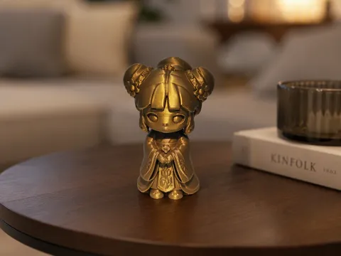Modelo para impresión 3D: Kaisermaedchen "Goldbluete" im Festgewand — referencia de MakerWorld