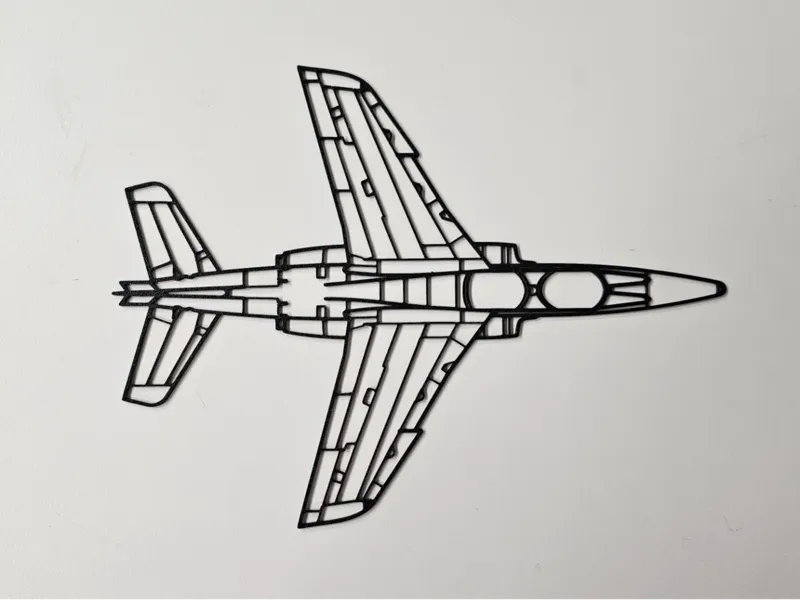 Dassault Breguet Alphajet Top view Wall Art