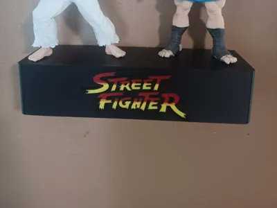 street fighter emblem and shelf