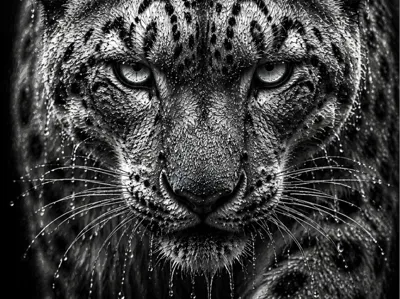 Snow Leopard portrait