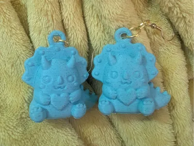 Cute Triceratop Charm