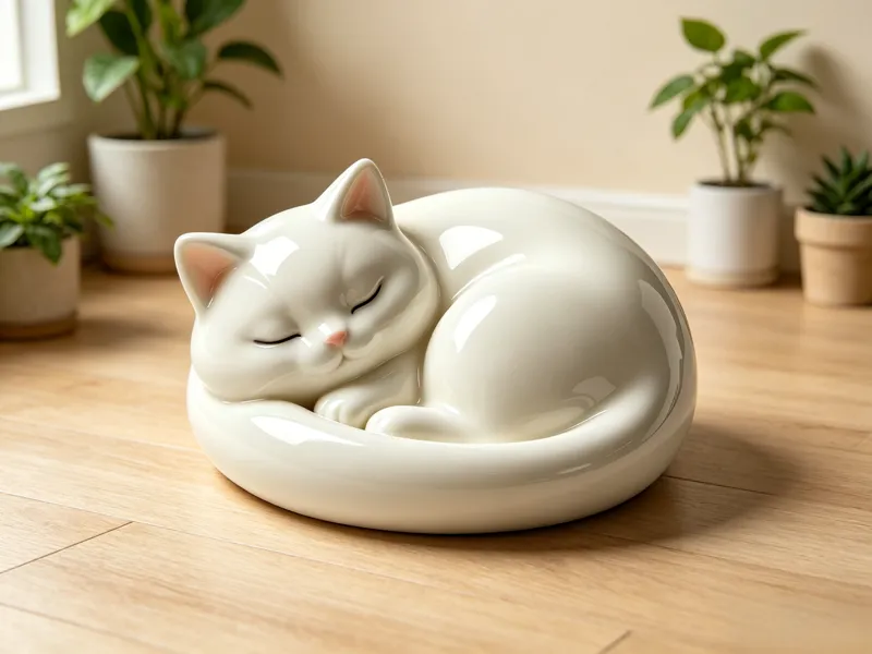 Adorable Sleeping Cat Ornament
