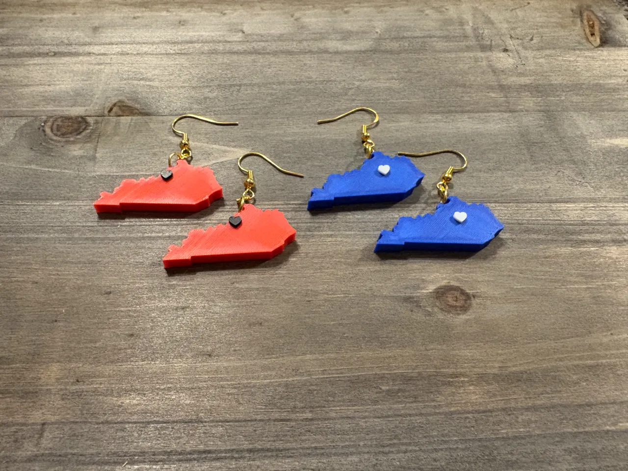 Heart of Kentucky Drop Earrings (customize heart) view 2
