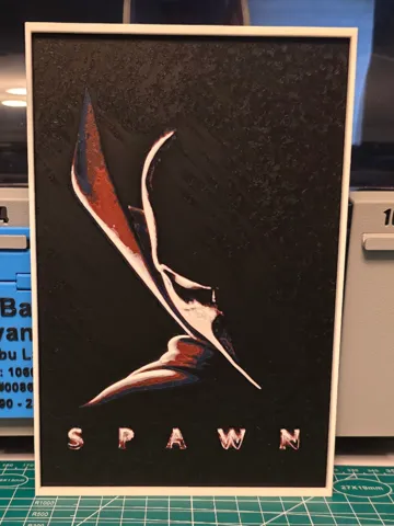 Cuadro decorativo en 3D: Spawn Movie Poster - Hueforge Art — vista de referencia 2