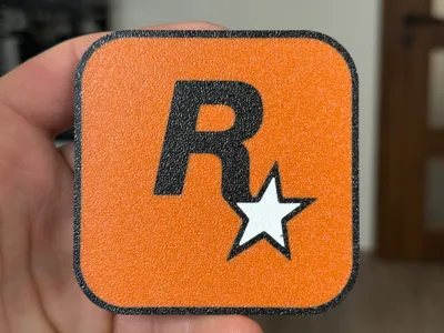 Porta-copos Rockstar Games - Modelo gratuito para impressão 3D