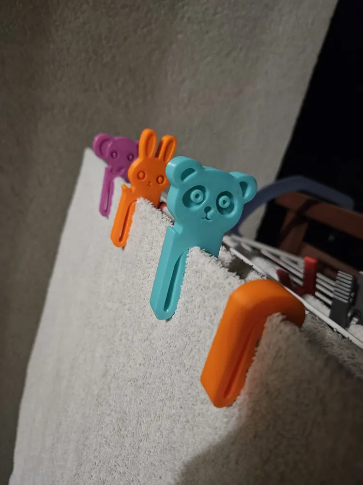 Laundry Clip - animal-shaped - Free 3D Print Model - MakerWorld