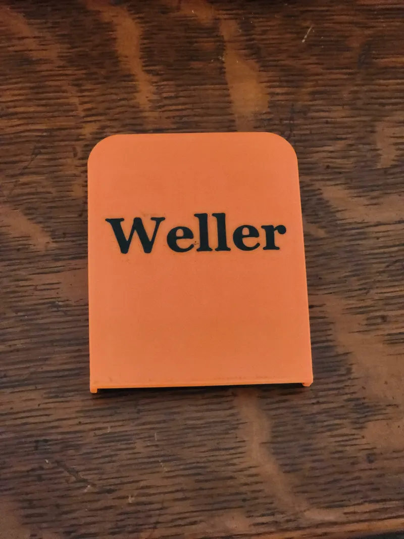 Weller ET Solder Tips Storage Case with Name