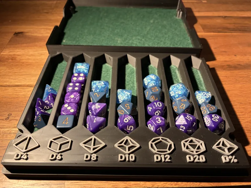 The Ultimate TTRPG Dice Organizer & Rolling Tray