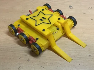 6wheel servo flipper antweight combat robot
