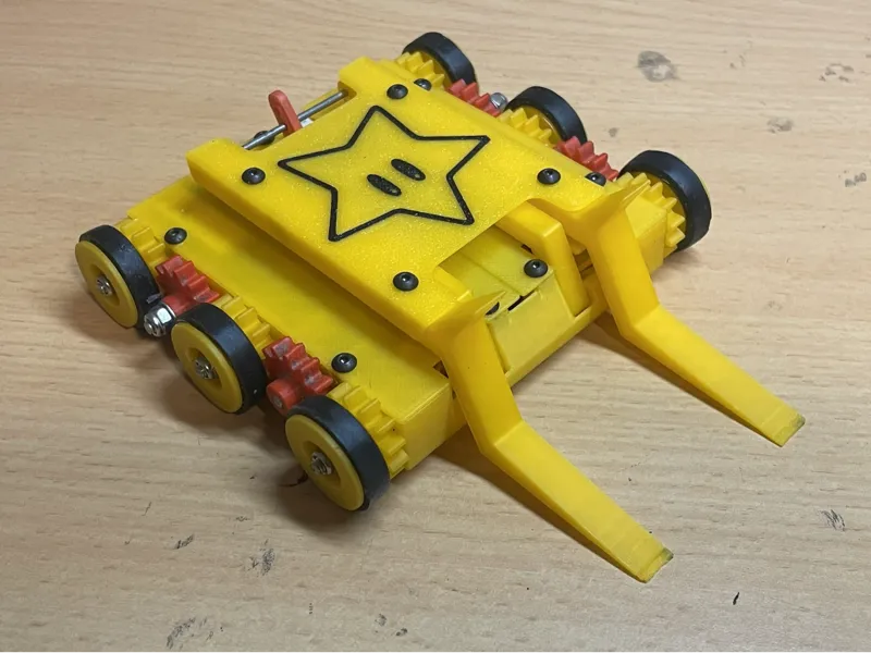 6wheel servo flipper antweight combat robot