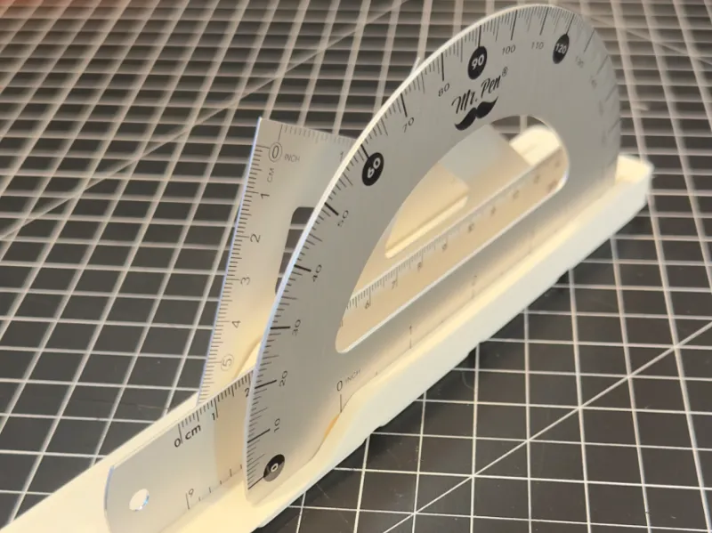 Gridfinity Protractor and Angle Tool Holder