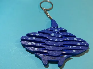 Manta flexi portachiavi oceano