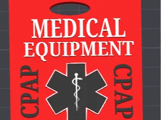 Baggage TAG Medical Equipment CPAP V3