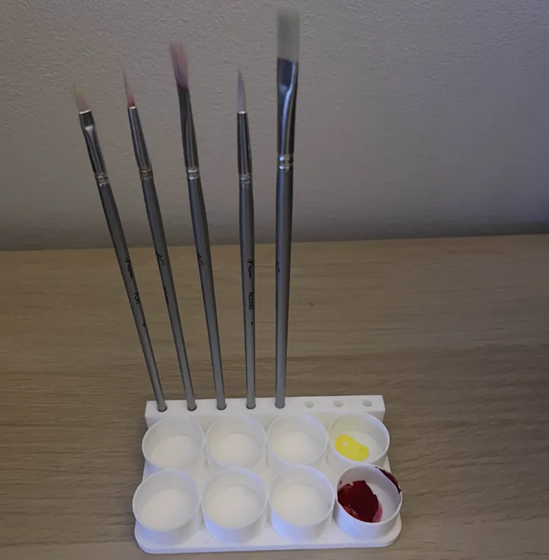 Brush and paint holder