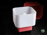 Living Room Lamp with Minimalist Patterned Shades