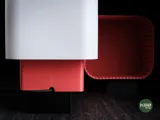 Living Room Lamp with Minimalist Patterned Shades