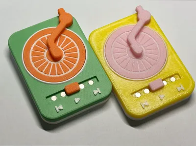 Ding Orange Record Player Fidget
