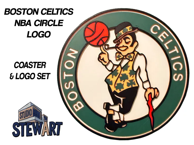 Boston Celtics NBA LOGO - COASTER/OFFICE SIGN