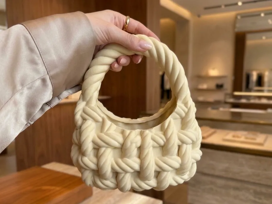 Pattern And Texture Rope Chunky Braided Rope Handbag - Designer Purse - Free 3D Print Model ...