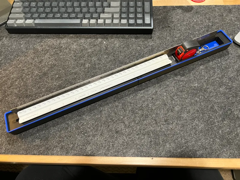 1x12 Gridfinity Ruler & Architect Scale Bin