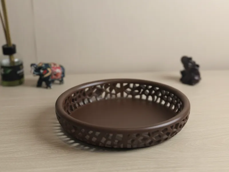Plato decorativo Voronoi