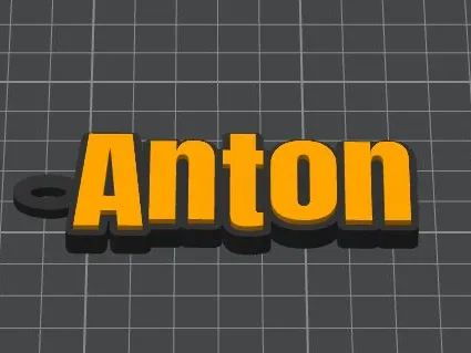 Schlüsselanhänger Name Anton