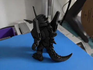 Modelo para impresión 3D: Godzilla X Neon Genesis Evangelion Unit01 — vista de referencia 3