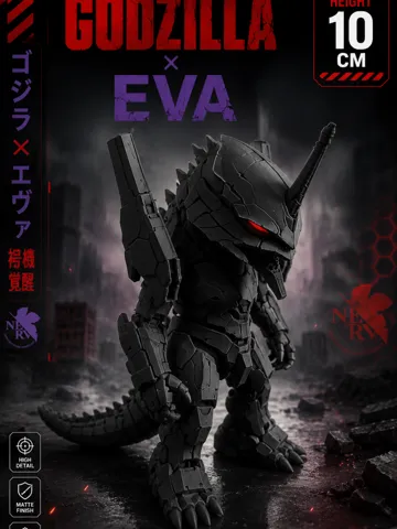 Modelo para impresión 3D: Godzilla X Neon Genesis Evangelion Unit01 — vista de referencia 2