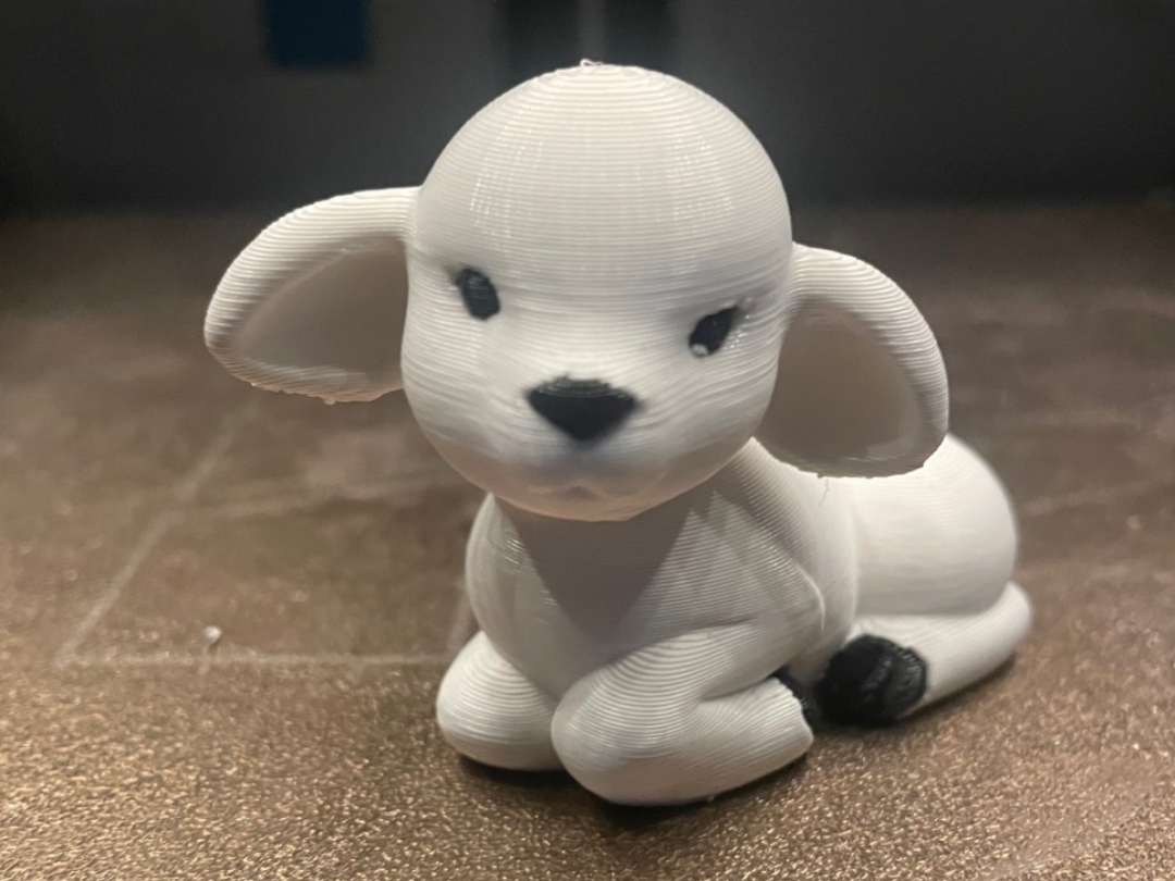 Minimal Lamb – Cute Animal Figurine