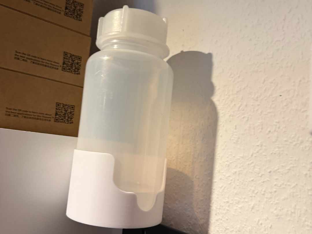 Weithalsflasche 1 Liter Halterung